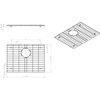 Hardware Resources Stainless Steel Bottom Grid for Handmade Single Bowl Sink (HMS175) HMS175-GRID